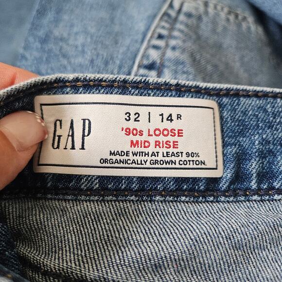 GAP '90S LOOSE MID RISE 32/14R - Picture 3 of 8